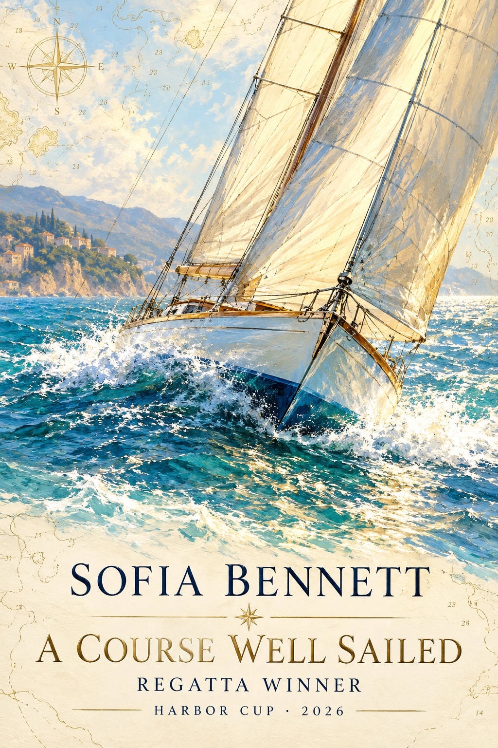 Regatta victory — original fictional demonstration artwork